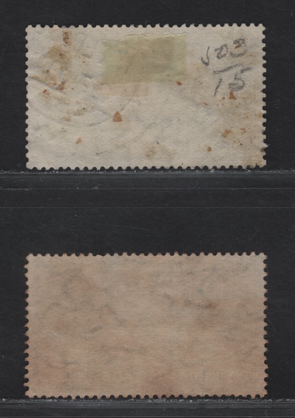Lot 238A India SG#222var 4a Khaki de Havilland DH66, 1929 Airmail Issue, A Very Fine Used Single, Unusual & Unlisted Shade, Very Distictly Different From The Normal Olive Green, Included For Comparison.