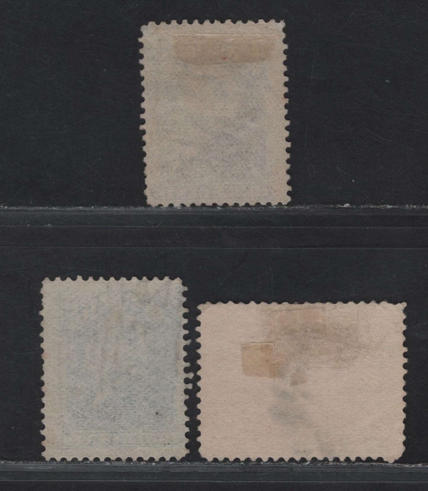 Lot 257 (C) Newfoundland #48b, 49, 51 2c - 3c Dull Orange - Umber Brown Codfish - Queen Victoria, 1880-1896 4th Cents Issue, 2 Very Good/Fine Used Singles, Various Papers & Perfs