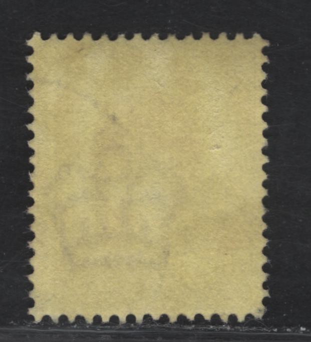 Lot 148 Great Britain SC#132h (SG#234) 3d Reddish Purple on Lemon King Edward VII, 1902-1910 King Edward VII Issue, A Very Fine Used Single, DLR Printing, Chalk Surfaced Paper, This May Be A Changeling, But The Color Looks Even.
