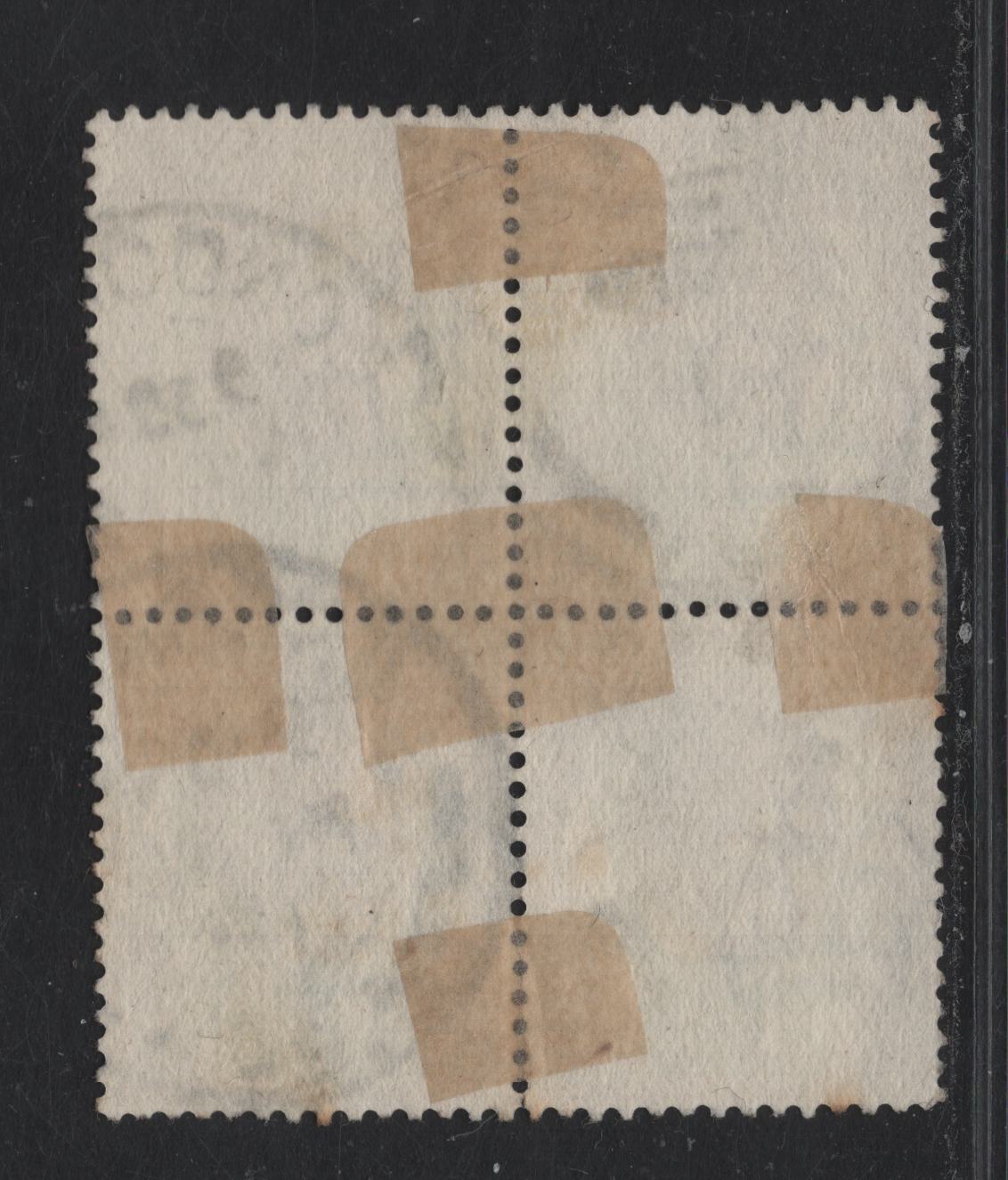 Lot 192 Great Britain SC#129e (SG#224) 1.5d Slate Purple & Bluish Green King Edward VII, 1902-1910 King Edward VII Issue, A Fine Used Block Of 4, Chalk Surfaced Paper, DLR Printing, Feb 16 1910 London Cancel
