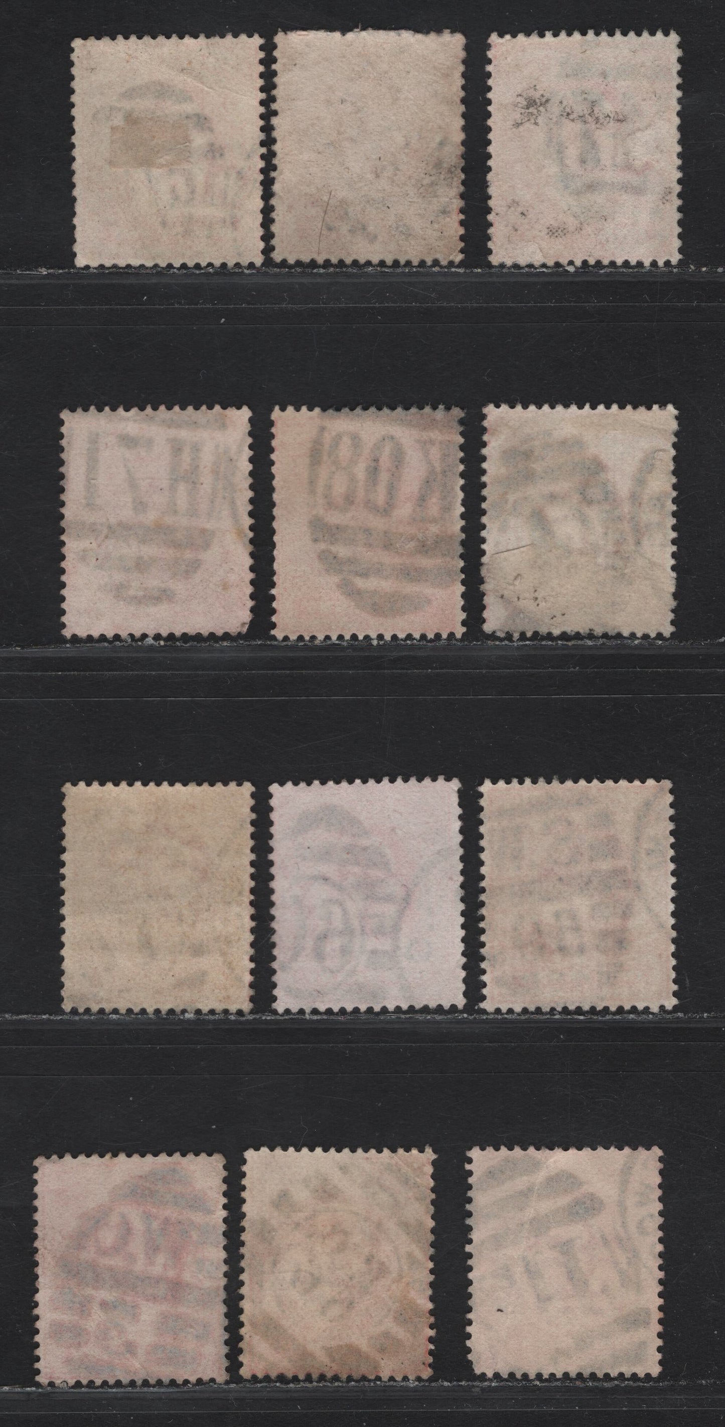 Lot 197 Great Britain SC#128 (SG#219-220) 1d Scarlet - Bright Scarlet King Edward VII, 1902-1910 King Edward VII Issue,  Fine/Very Fine Used Singles, Alphanumeric Duplex Hammers & Victorial Era Numeral London Bench Office Duplex Cancels