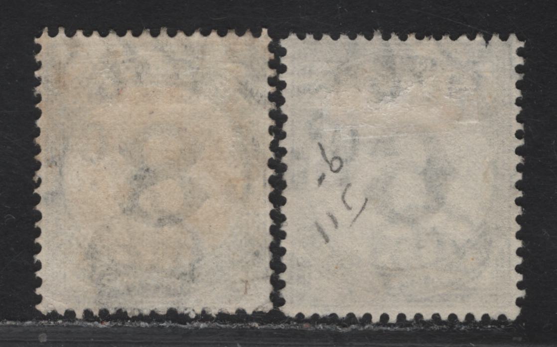 Lot 176 Trinidad & Tobago SG#D28-D29 6c - 8c Black Numeral, 1947-1961 Postage Dues, 2 Fine/Very Fine Used Singles