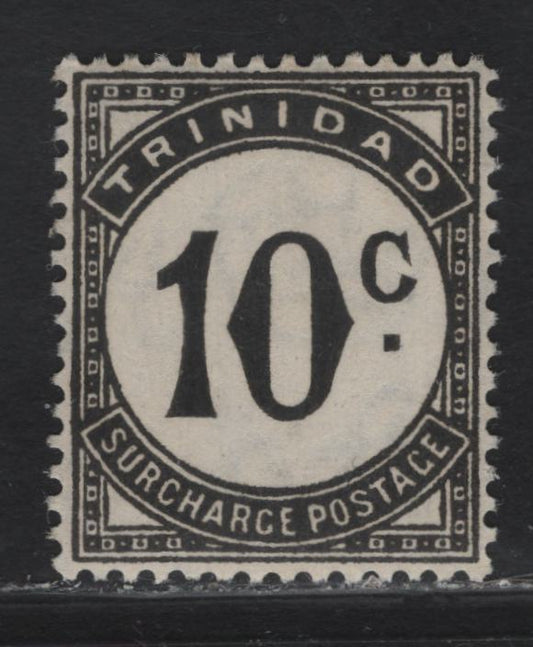 Trinidad & Tobago SG#D30 10c Black Numeral, 1947-1961 Postage Dues, A VFNH Single, Cents Value, Ordinary Paper