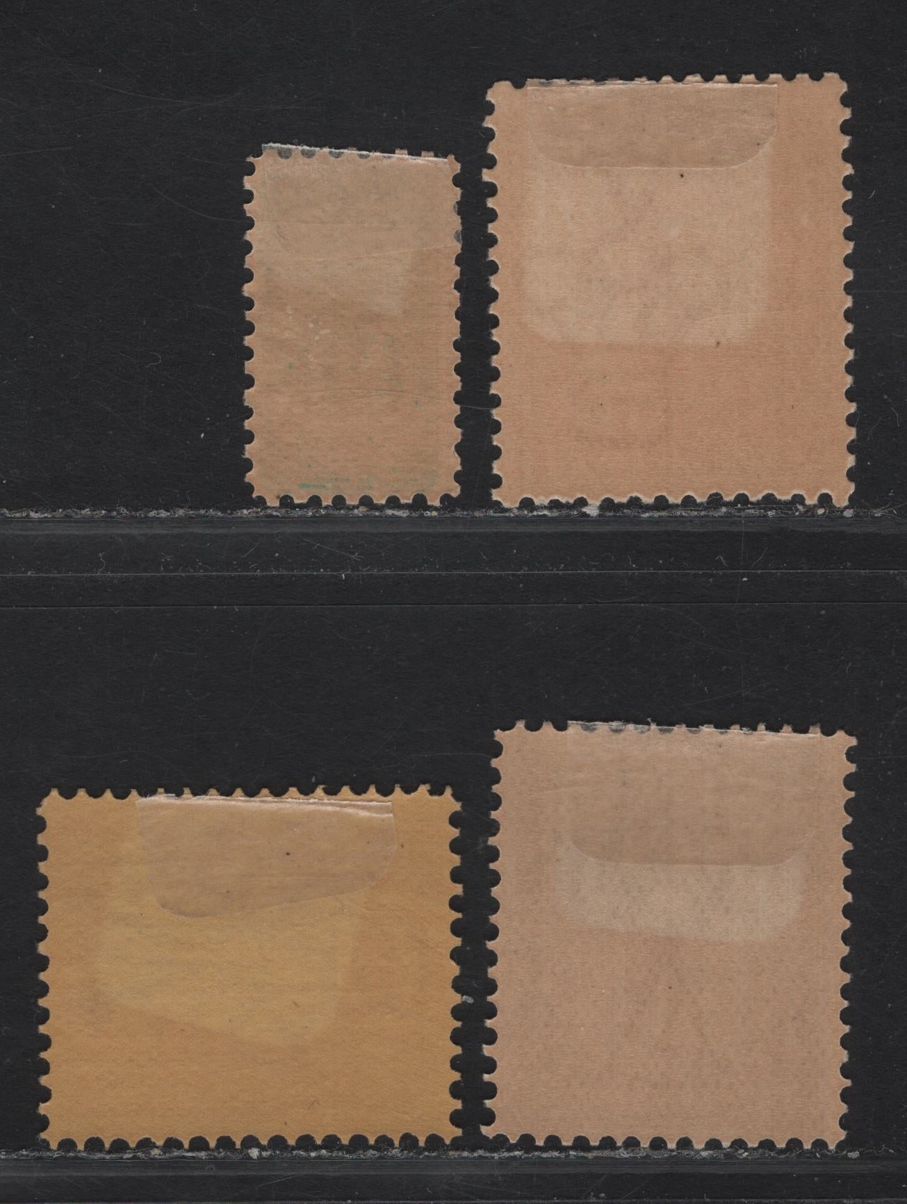 Lot 72 (C) Victoria SG#384, 385b, 386ba, 387 1/2d - 2d Blue Green - Lilac Queen Victoria, 1901-1910 Postage Issue, 4 F/VFOG Singles, V Over Crown Wmk.