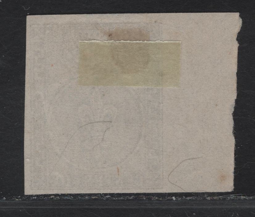 Lot 123 Parma SC#2 10c Black on White Crown & Fleur-de-lis, 1852 Crown & Fleur-de-lis Issue, An Extremely Fine Unused Imperf Single, Full Margins on 2 Sides, Jumbo Margins on 2 Sides, No Gum.