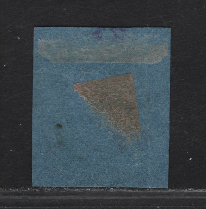 Lot 135 Prussia (C)SC#4 2sg Black on Dark Blue King Frederick William IV, 1850-1856 King Frederick William IV Issue, A Very Fine Used Imperf Single, Full Margins Are 1.4mm On This Issue, Full Margins All Around