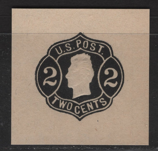 Lot 218 United States SC#W57 2c Black Jackson, 1863-1864 Nesbitt Issue, A Very Fine Unused Cut Square Single