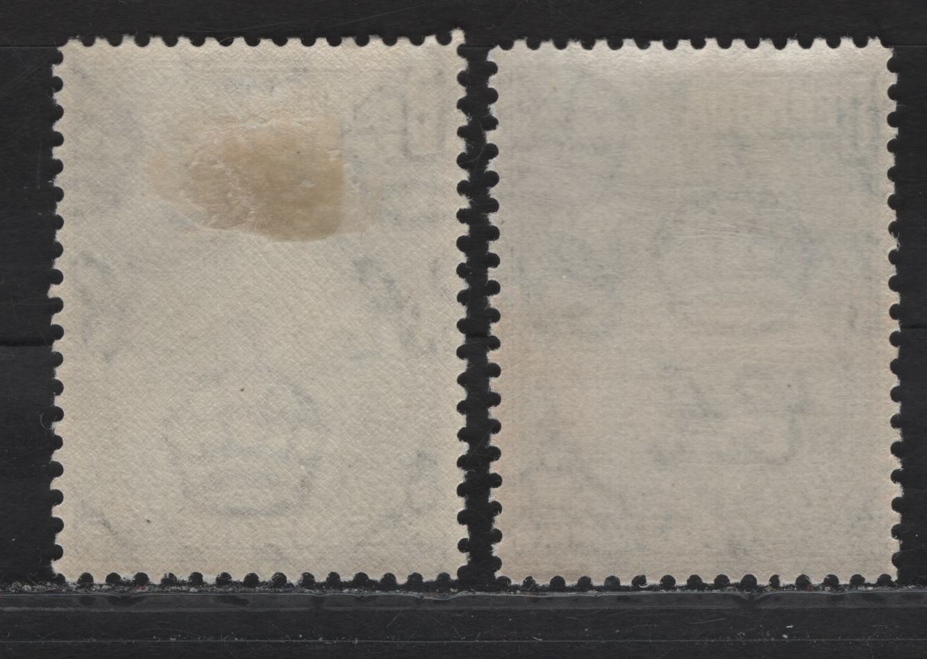 Lot 384 Bermuda SG#113 2.5d Deep Bright Grayish Blue & Light Blue - Grayish Blue & Light Blue King George VI, 1936-1952 KGVI Pictorial Issue, 2 VFOG Singles, 1938 & 1941 Printings