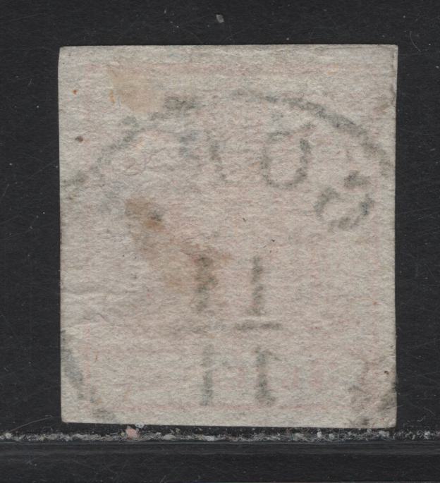 Lot 69 Italy SC#3 (Austria) 3kr Red Arms, 1850 Arms Issue, A Very Fine Used Imperf Single, SON Gorz Cancel, Type III