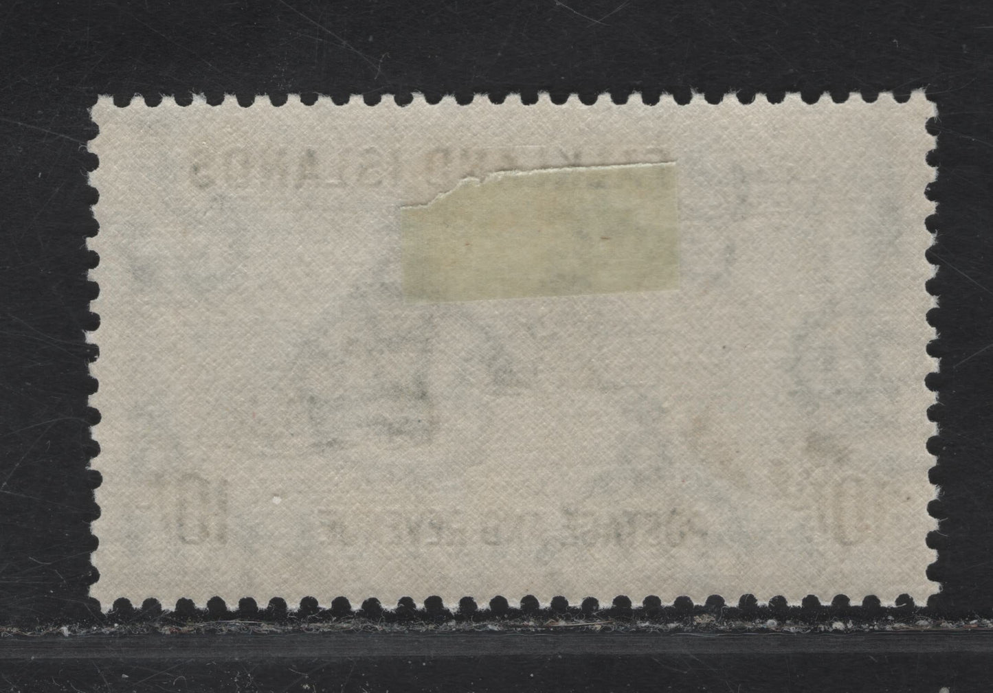 Lot 112 Falkland Islands SG#184 10/- Gray Southern Sealion, 1952 KGVI Pictorial Issue, A VFOG Single