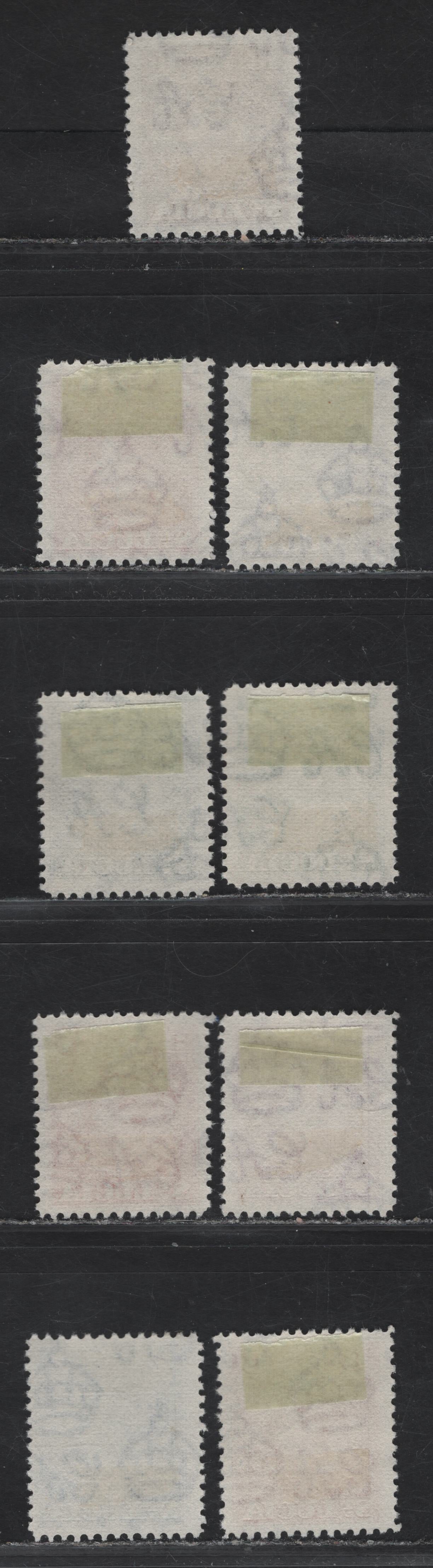 Lot 201 St Lucia SG#146-154 1c - 16c Green - Brown King George VI, 1949-1950 KGVI Definitives In Cents Issue, 9 Fine/Very Fine Used Singles