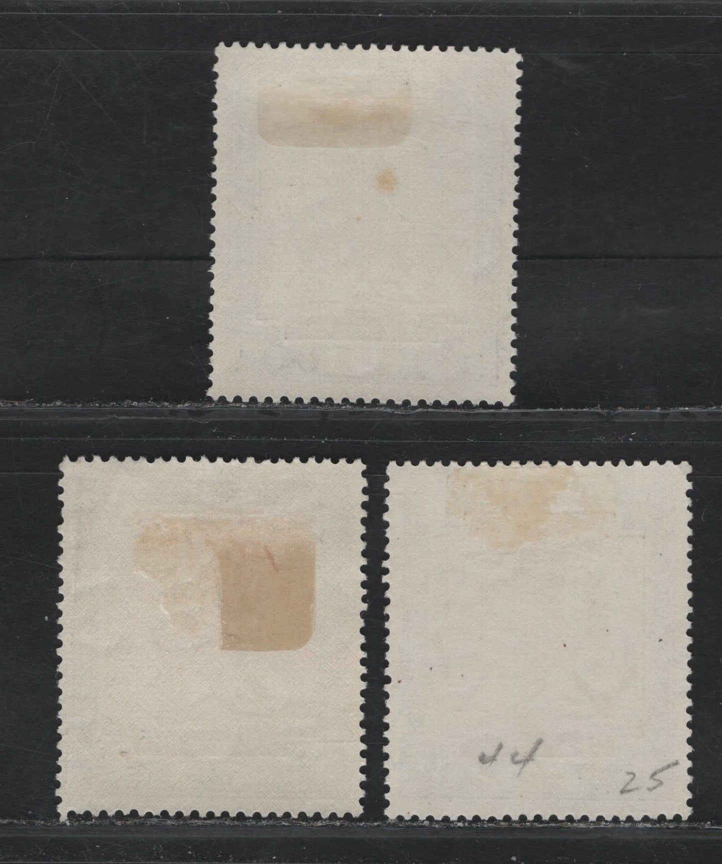 Lot 236 Sudan SG#44b 3p Red Brown & Blue Arab Postman, 1927-1941 Camel Postman Keyplates, 4 VFOG Singles, 3 Shades of Center & Frame, 3 Printings, Ordinary Paper.