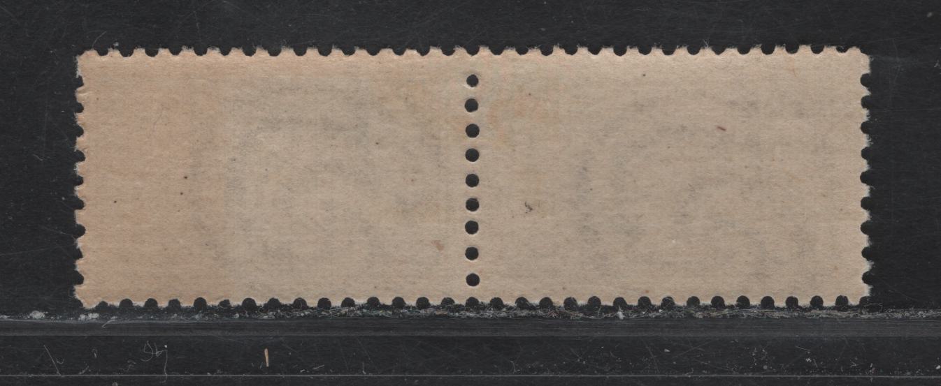 Lot 122 Italy SC#Q75 500l Brown Posthorn & Numeral, 1948 Parcel Post Issue, A VFOG Horizontal Pairs, Perf 13.25, Winged Wheel Wmk