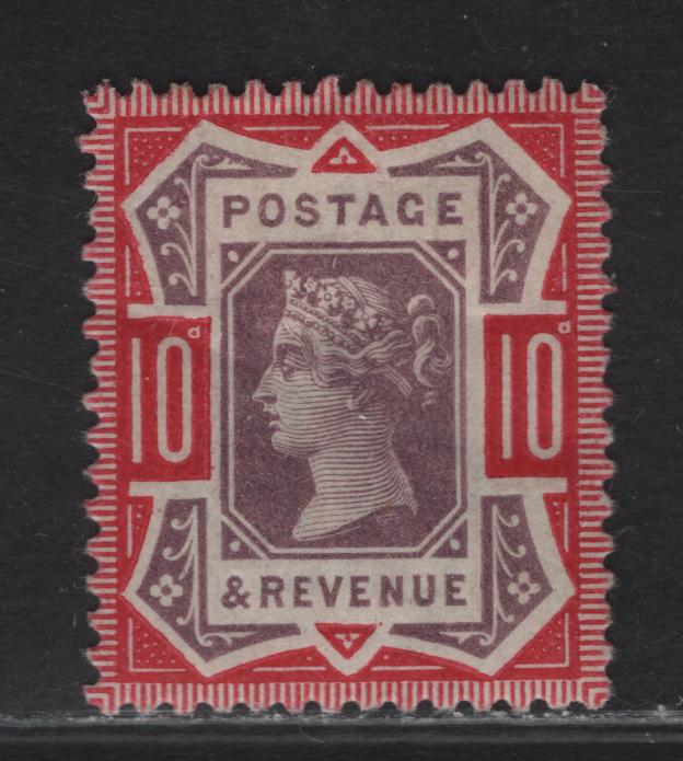 Lot 175 Great Britain SG#210 10d Dull Purple & Carmine Queen Victoria, 1887-1901 Jubilee Issue, A VFOG Single