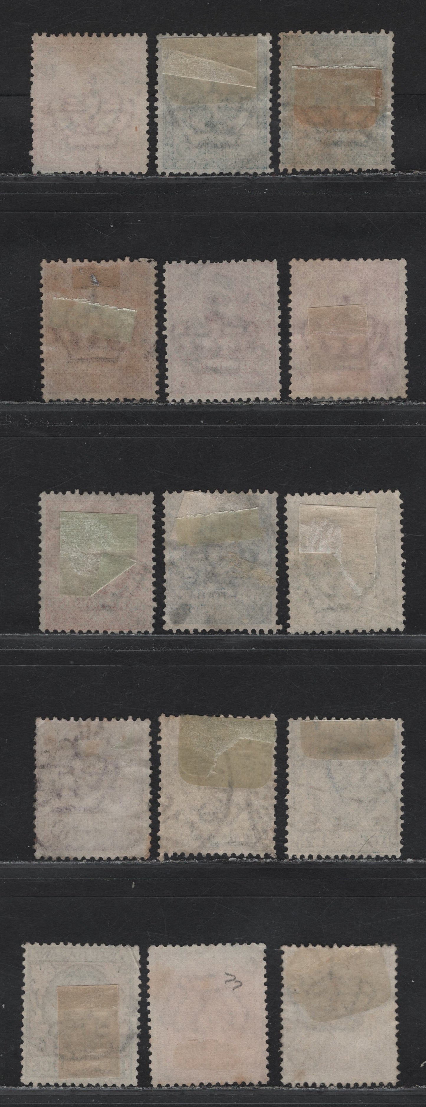 Lot 199 Italy SC#76-82, 85, 88-89 1c - 2l Brown - Dark Green & Orange Victor Emmanuel III, 1901-1926 Victor Emmanuel III Keyplates, 15 Fine Used Singles
