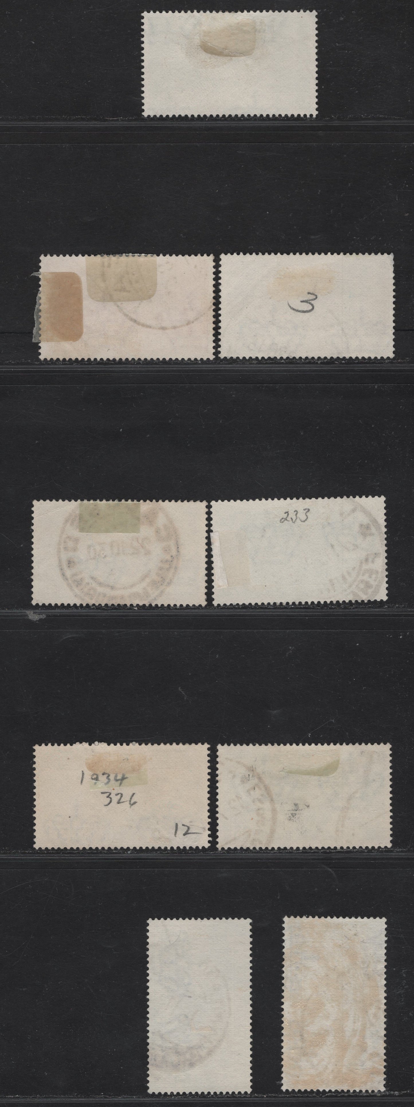 Lot 231 Italy SC#233, 239-240, 242-245, 322-323, 325-326 25c - 1.25l Dark Green - Sapphire Prince Humbert & Princess Marie Jose - Antonio Pacinotti, 1929-1934 Royal Marriage - Pacinotti Issues, 11 Very Fine Used Singles