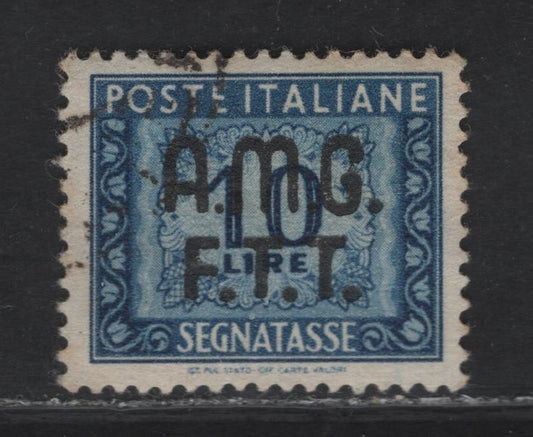 Lot 31 Italy - Trieste SC#J13 10l Deep Blue Numeral, 1949 Postage Due, A Very Fine Used Single