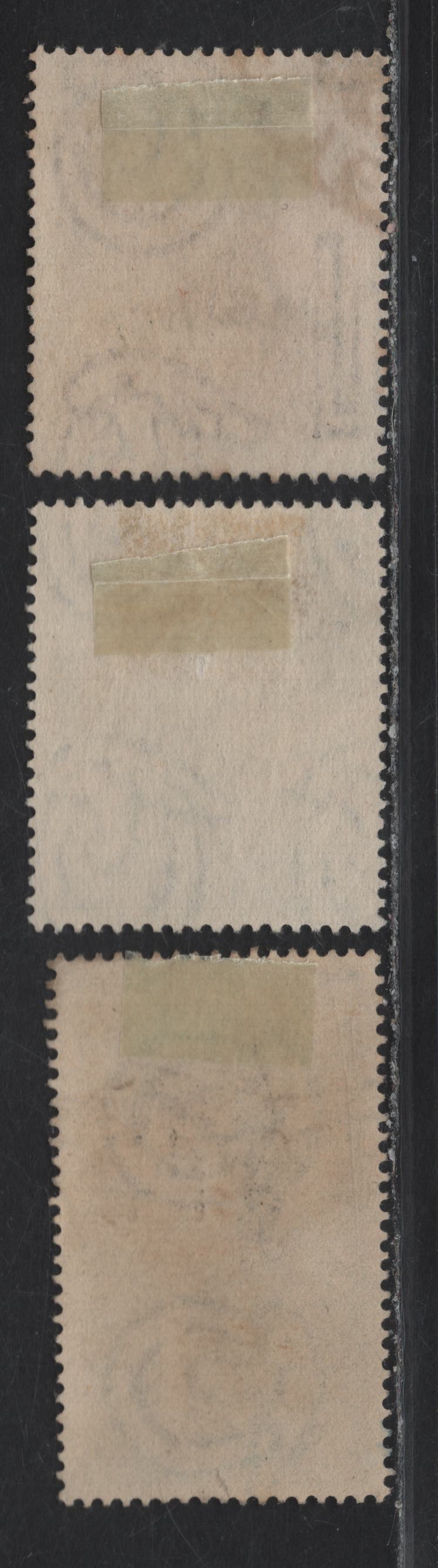 Lot 32 Italy - Trieste SC#34, 37, 50 15l - 20l Dark Brown - Violet Blue Gaetano Donizetti - Lorenzo de Medici, 1948-1949 Donizetti - De Medici Issues, 3 Fine/Very Fine Used Singles