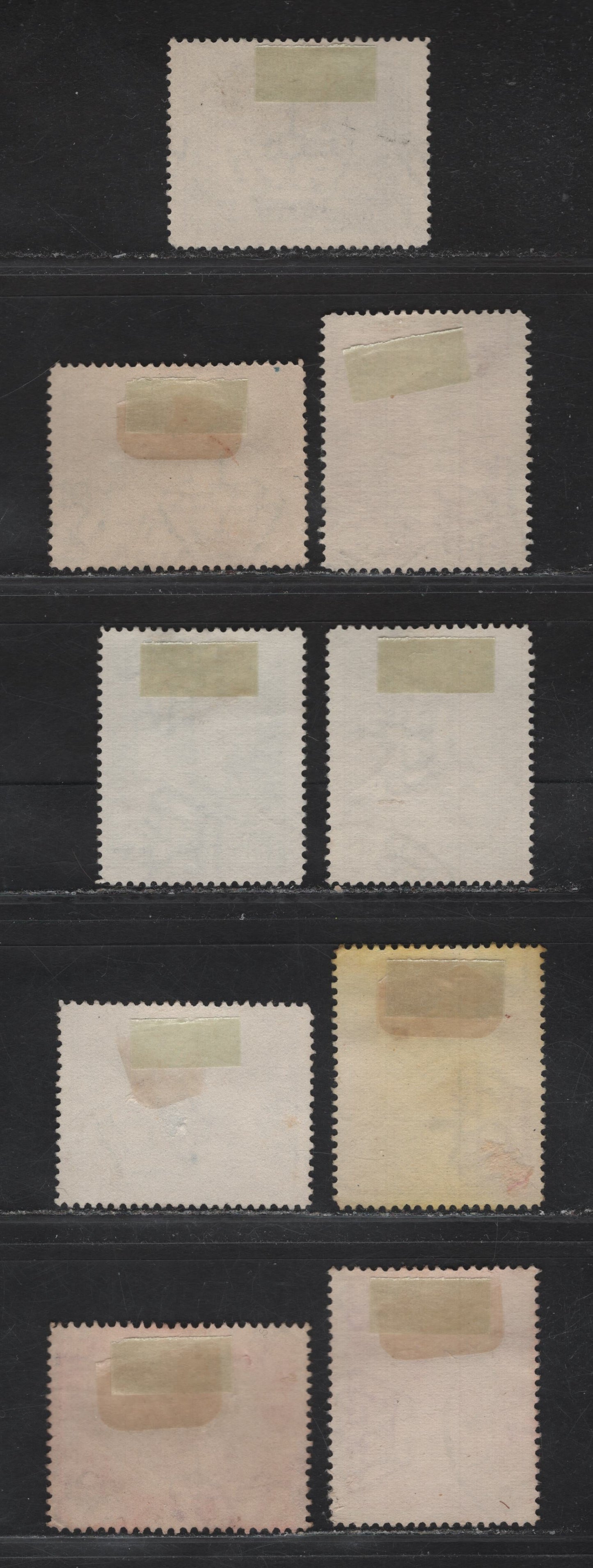 Lot 39 Somalia SC#140a-144a, 146a-147a, 149a-150a 10c - 2l Gray Black - Carmine Lighthouse at Cape Fuardafui - Termite nest, 1934-1939 Pictorial Definitives, 9 Fine/Very Fine Used Singles, Perf 14