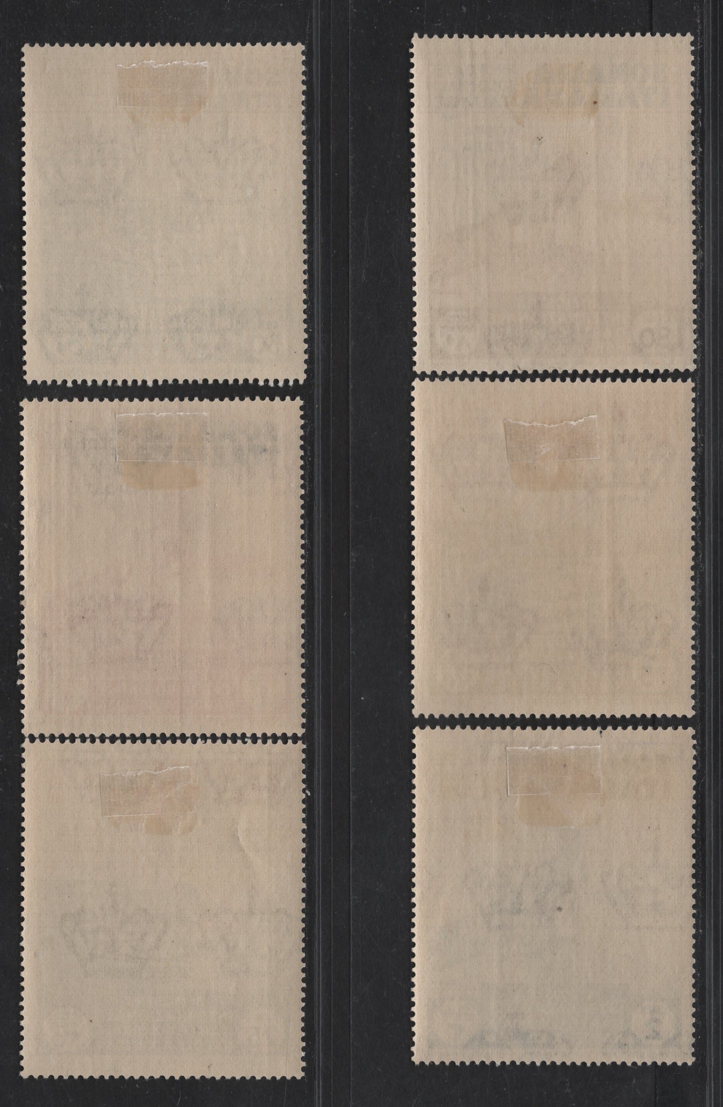 Lot 42 Somalia SC#C1-C6 25c - 2l Slate Blue & Red Orange - Dark Blue & Brown Cheetas, 1934 Air Post Issue, 6 VFOG Singles