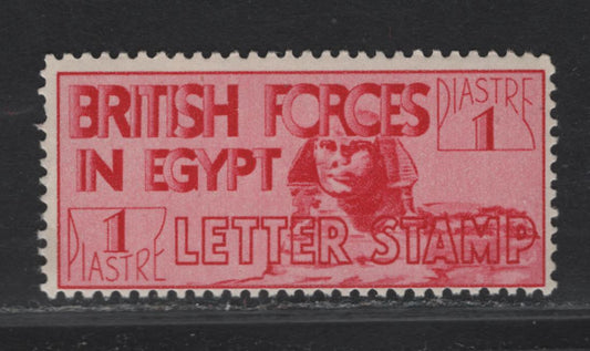 Lot 46 Egypt SG#A9 1p Carmine Sphynx, 1934 British Forces In Egypt Issue, A FNH Single