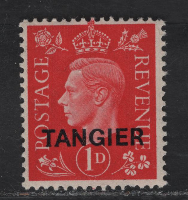 Lot 48 Morocco Agencies - Tangier SG#246 1d Scarlet King George VI, 1937 KGVI Dulac Heads Issue, A FNH Single
