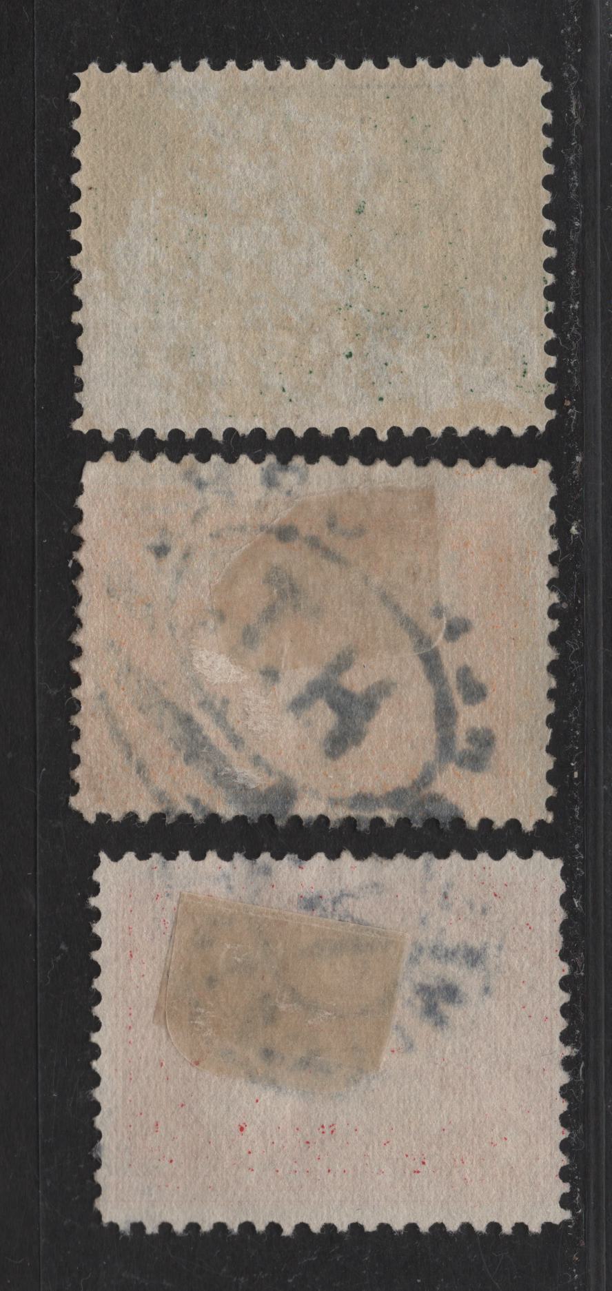 Lot 54 United States SC#397, 398, 400A 1c - 10c Green - Orange Vasco Nunez de Balboa - Discovery of San Francisco Bay, 1913 Panima Pacific Issue, 3 Very Good/Fine Used Singles