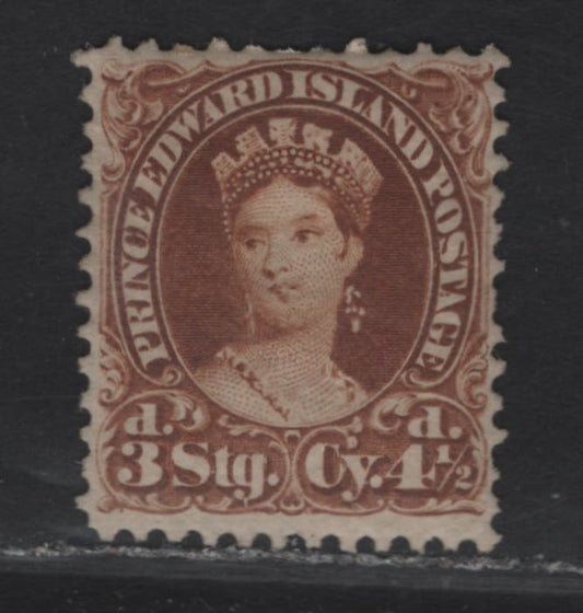 Lot 80 (C) PEI #10 4.5d Brown Queen Victoria, 1862-1865 2nd Pence Issue, A FOG Single