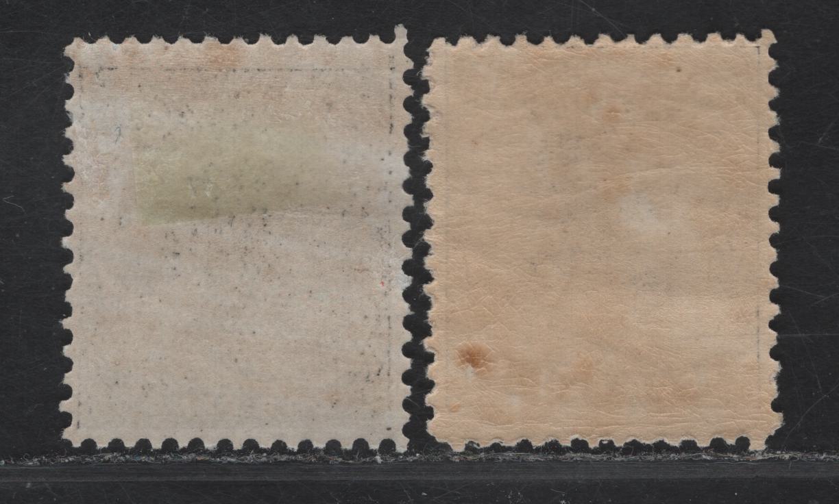 Lot 82 (C) PEI #9, 9a 4d Black Queen Victoria, 1868-1870 3rd Pence Issue, 2 FNH/VFOG Singles, White & Yellowish Papers, Perfs 11.75x12 & 11.75, Yellowish Paper is NH.
