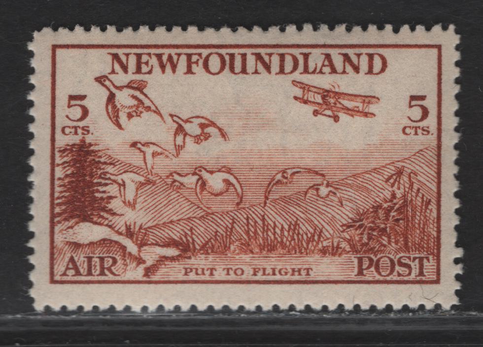 Lot 153 (C) Newfoundland #C13 5c Red Brown Put to Flight, 1933 Airmail Issue, A VFNH Single