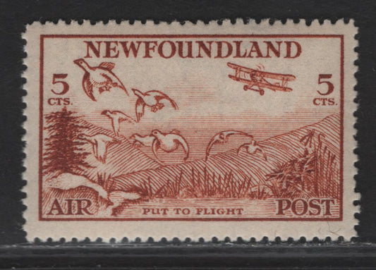 Lot 153 (C) Newfoundland #C13 5c Red Brown Put to Flight, 1933 Airmail Issue, A VFNH Single