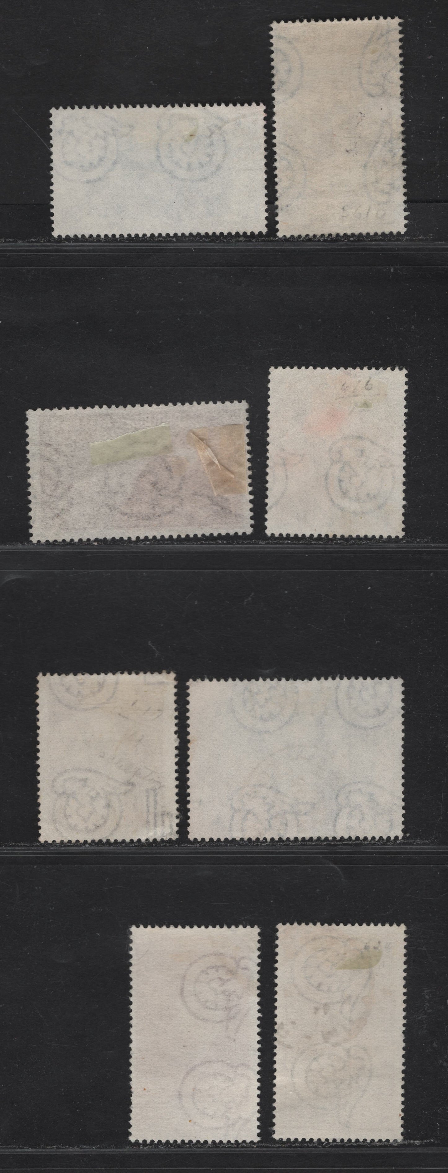 Lot 201 Italy SC#610-612, 616-621, 624 25l Gray - Dark Brown Mountain Peak & Climbing Equipment - Arcangelo Corelli, 1952-1953 National Exhibition of Alpine Troops - Corelli Issues, 10 Fine/Very Fine Used Singles