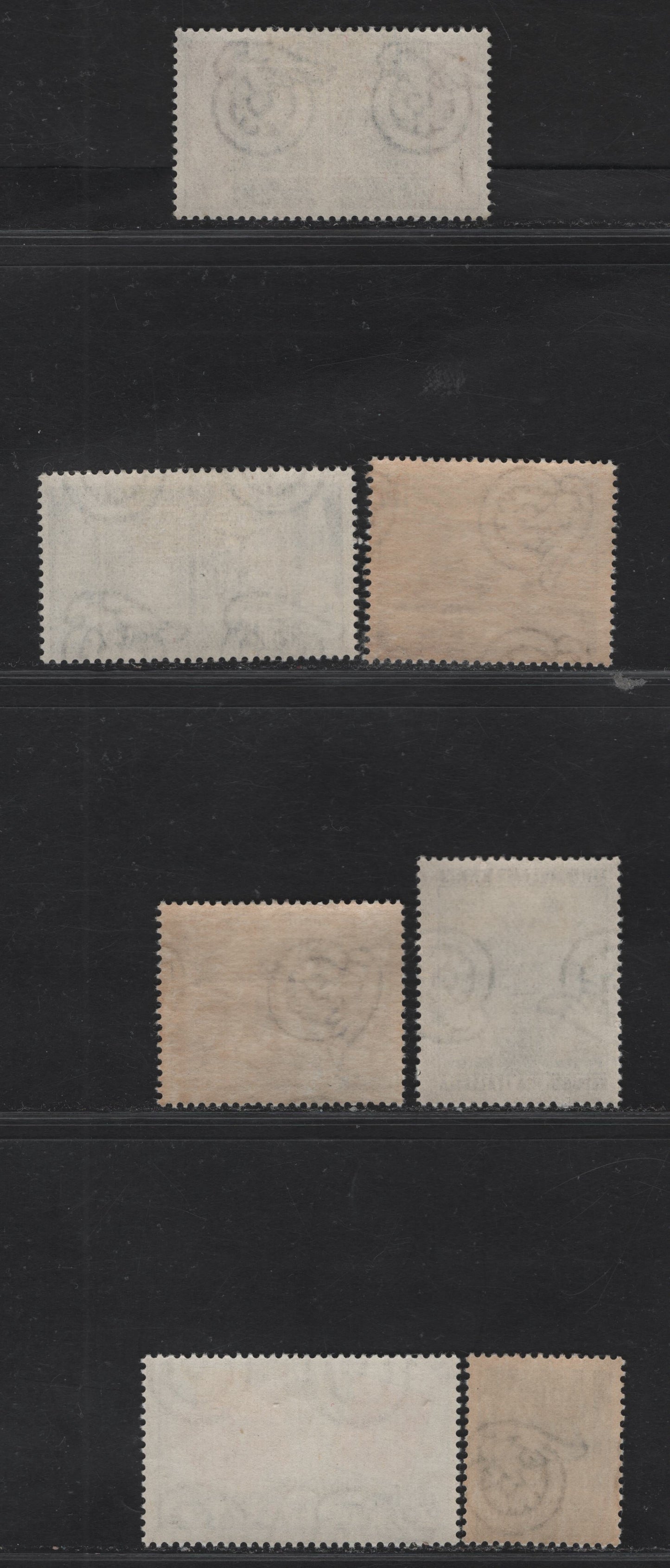 Lot 204 Italy SC#589, 605, 613-615, 602-603 60l Blue & Vermillion - Black & Blue Sardinia Stamps - Boat, Plane & Tank, 1951-1953 Sardinia Stamp Centenary - Armed Forces Day Issues, 7 F/VFOG Singles