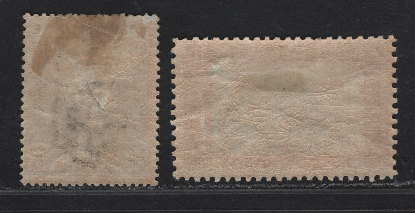 Lot 208 Italy SC#B2, B26 15c+5c - 40c+20c Slate - Dark Brown & Black Italian Eagle - Castle of Angelo, 1915-1926 Semi Postal Issues, 2 FOG Singles,   .