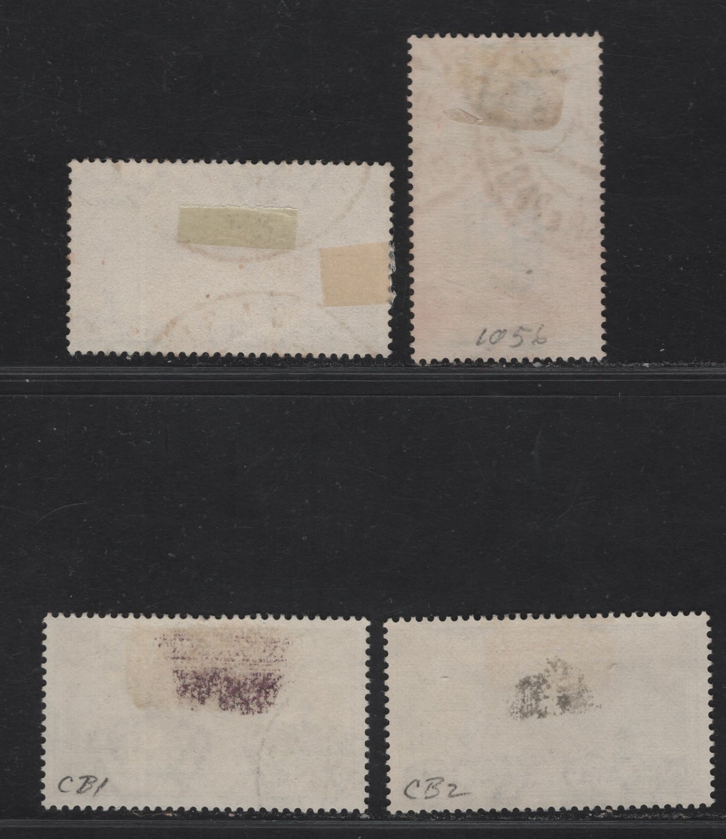 Lot 212 Italy SC#C95, C56, CB1-CB2 25c - 75c+50c Green - Brown Violet Fiume Harbor - Church of Holy Sepulcher, 1933-1934 Airmail - Air Post Semi Postal Issues, 4 Very Fine Used Singles, CB1-CB2 Are Clear CTO's
