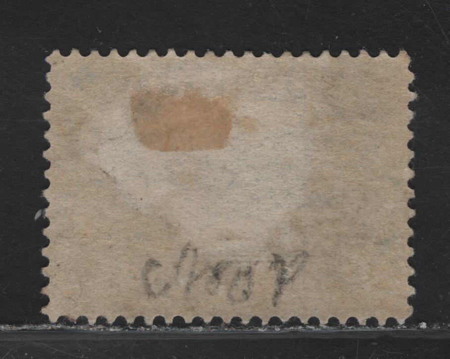 Lot 40 (C) Newfoundland #54 5c Dark Blue Harp Seal, 1880-1896 4th Cents Issue, A FOG Single, 1887 Printing, Paper Cents-OO, Perf 12.25.