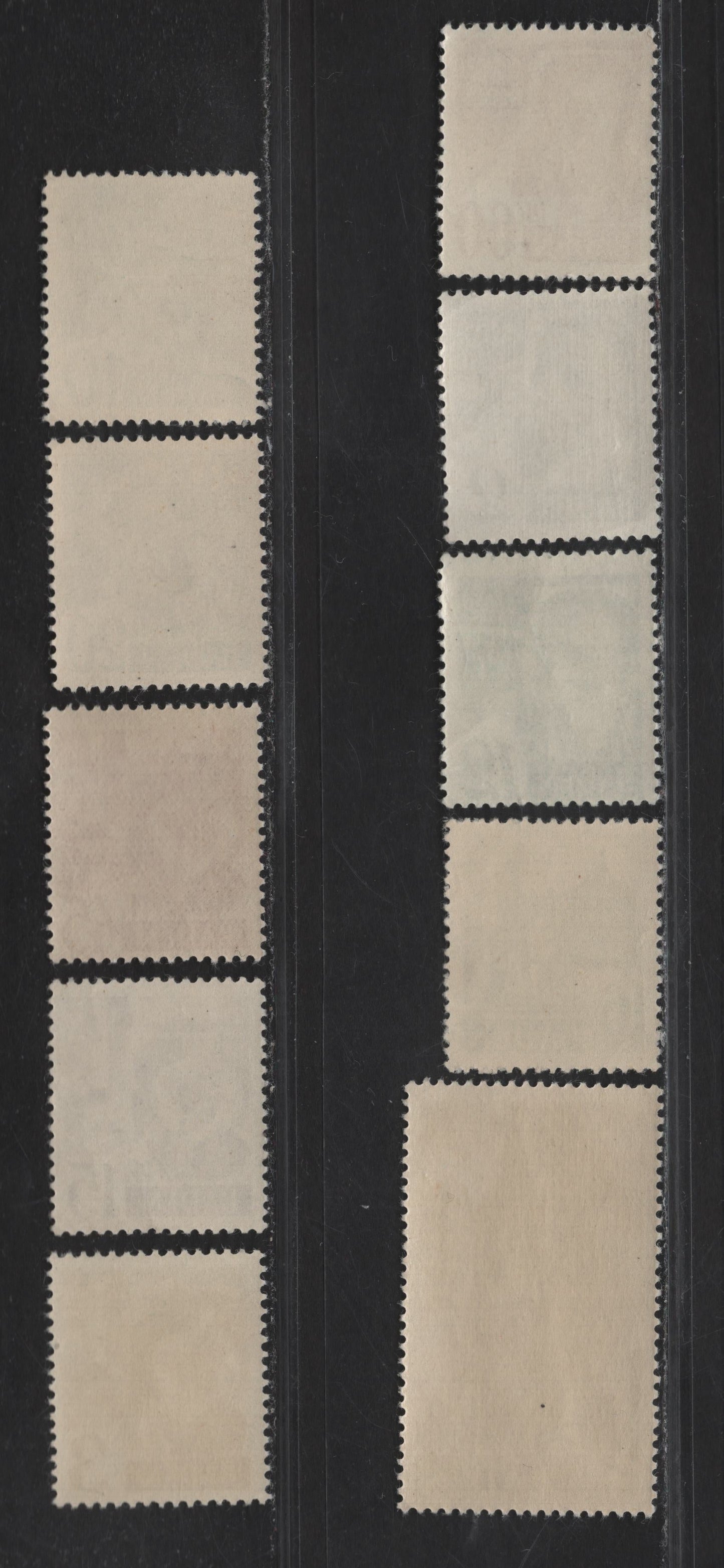 Lot 210 (C)Germany - French Zone - Baden SC#5N1/5N13 2pf - 1m Gray - Dark Brown Pictorial, 1947 Pictorial Issue, 10 F/VFNH Singles,   .