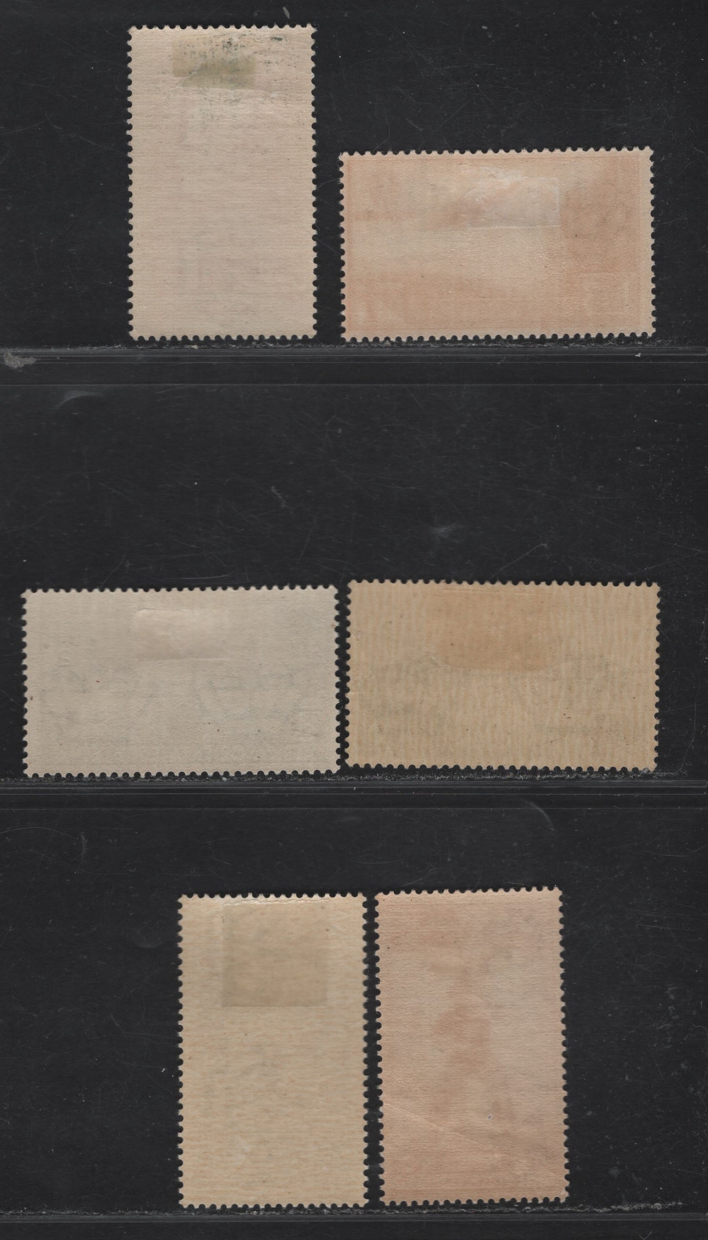 Lot 231 Italian East Africa SC#3, 6, 11, 27, C7-C8 7.5c - 3l Dark Violet  - Carmine Lake Pictorial - Airmails, 1938 Pictorial - Airmail Issues, 6 F/VFOG Singles