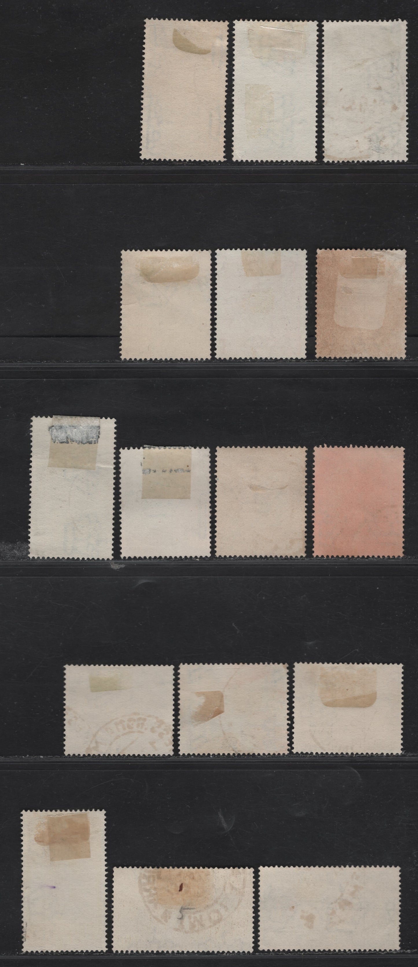 Lot 293 Italy SC#387/416 10c-50c Dark Brown-Violet Spontini-Hitler & Mussolini, 1937-1941 Centennials of Italian Musicians - Rome-Berlin Axis Issues, 16 Fine & VF Used Singles Most All All With Dated, Contemporary Postal Cancels