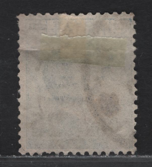 Lot 69 Italy SC#153b 25c on 60c Blue Victor Emmanuel II, 1923-1925 Surcharged Issue, A Good Used Single, Scarce Type 2 Surcharge, Shorter & More Narrowly Spaced (3mm versus 3.5-3.75mm) Surcharge Bar, Heavy Horizontal Crease At Top.