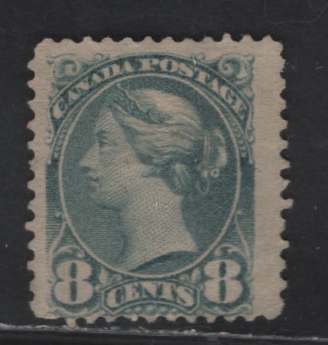 Lot 133 (C) Canada #44a 8c Blue Gray Queen Victoria, 1888-1897 Small Queen Issue, A Good Unused Single, Mid 2nd Ottawa Printing, Paper 2O-HH, Perf 12.1, Small Corner Crease.