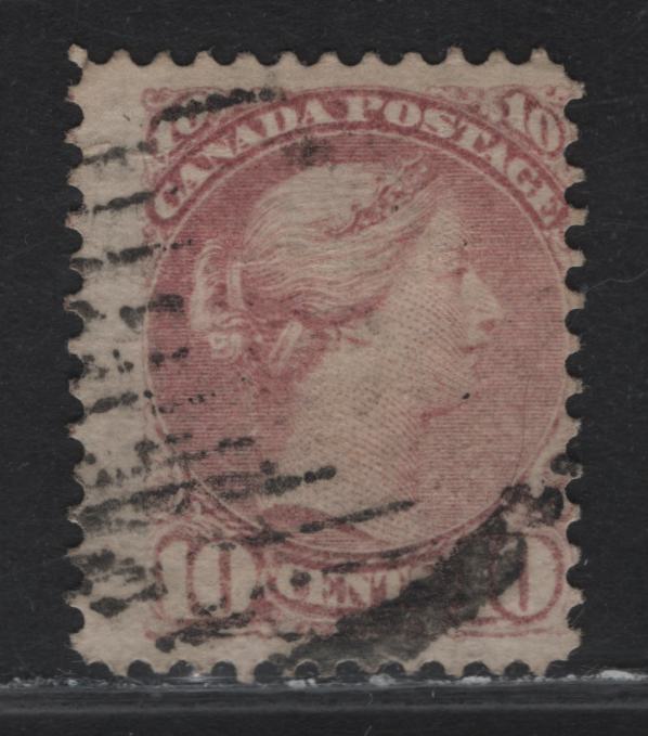 Lot 139 (C) Canada #40i 10c Light Rose Lilac Queen Victoria, 1870-1893 Small Queen Issue, A Very Good Used Single, Mid Montreal Printing, Paper MM-B, Perf 12.