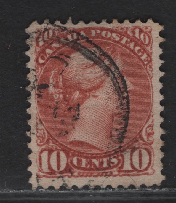 Lot 144 (C) Canada #45 10c Brown Red Queen Victoria, 1888-1897 Small Queen Issue, A Fine Used Single, Late 2nd Ottawa Printing