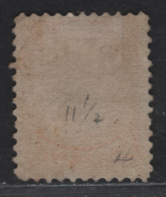 Lot 17 (C) Canada #35vii 1c Deep Yellow Queen Victoria, 1870-1893 Small Queen Issue, A FOG Single, Mid Montreal Printing, Paper MM-U, Perf 11.75x12.