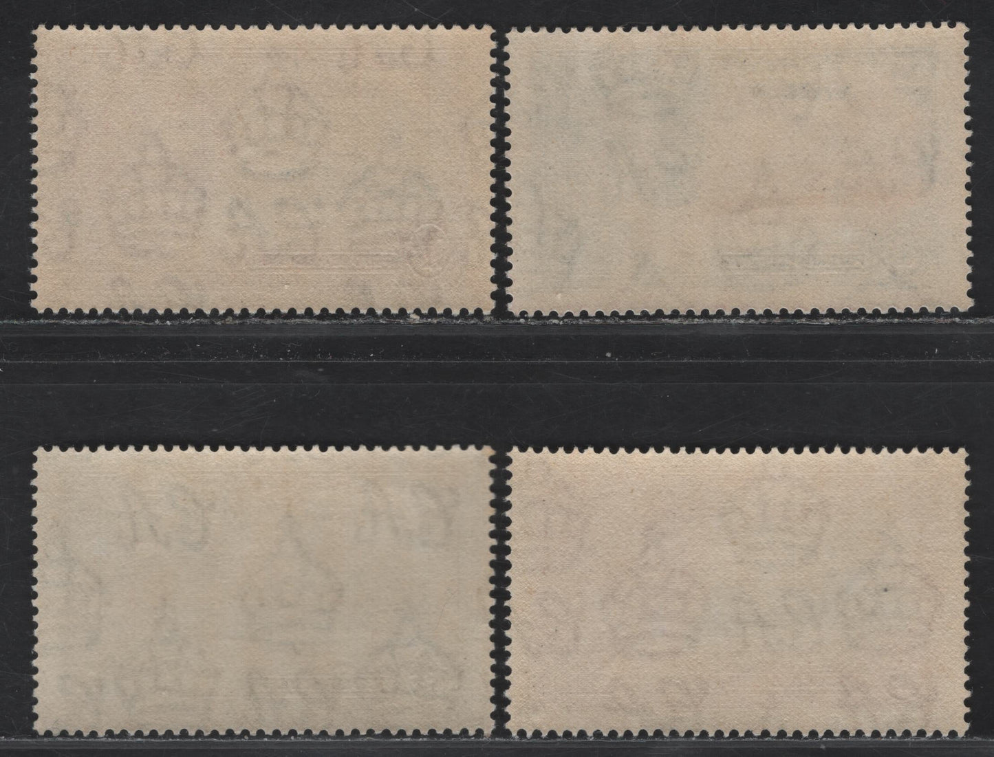 Lot 178 Antigua SG#91-94 1d - 1/- Deep Blue & Carmine - Slate & Purple Windsor Castle, 1935 Silver Jubilee Issue, 4 VFNH Singles, Fresh Never Hinged Set