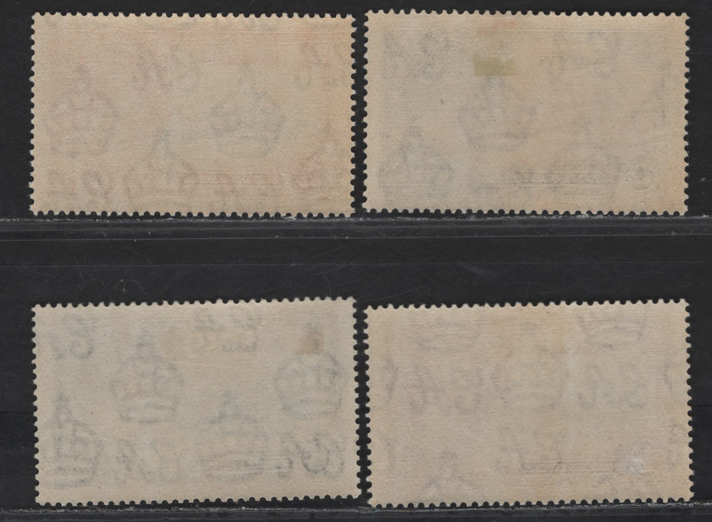 Lot 192 (C) Bahamas SG#141-144 1.5d - 1/- Deep Blue & Carmine - Slate & Purple Windsor Castle, 1935 Silver Jubilee Issue, 4 VFOG Singles, Well Centered Hinged Set