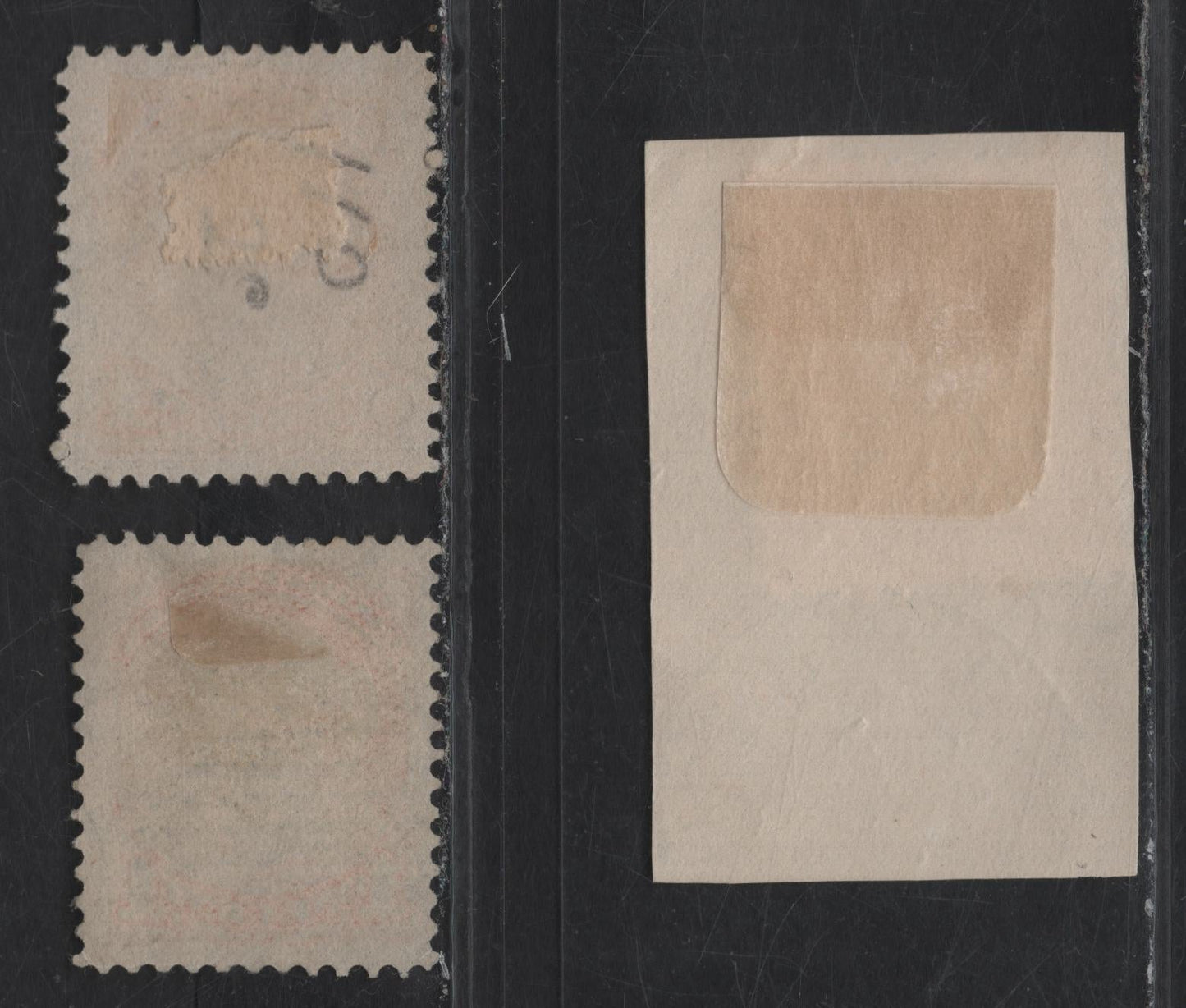 Lot 30 (C) Canada #35 1c Bright Orange Yellow Queen Victoria, 1870-1893 Small Queen Issue, 3 Very Fine Used Singles, Early To Mid Second Ottawa Printings, Papers 2O-N & 2O-S, Perfs 12 & 12x12.1.