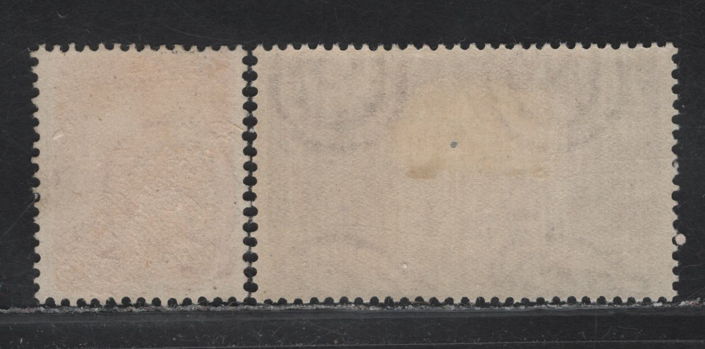 Lot 306 Italy SC#487, 521 10l - 20l Red Orange - Brown Red Cathedral - Family, 1947-1948 Definitives - Trieste Election Issues, 2 FOG/FPOG Singles, 10L Is Heavily Hinged, So More Than Half The Gum Is Disturbed