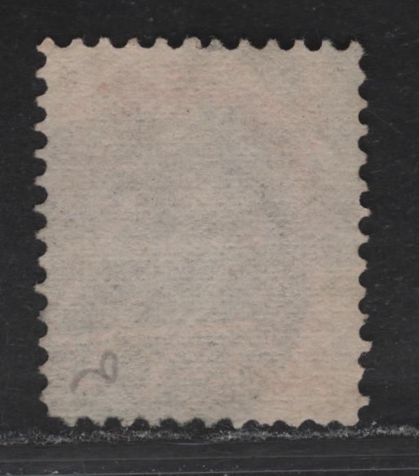 Lot 56 (C) Canada #37ii 3c Dull Orange Red Queen Victoria, 1870-1893 Small Queen Issue, A Very Good Used Single, Mid Montreal Printing, Paper MM-B, Perf 11.75x12, Circle Of Diamond Lozenges Cork Cancel.