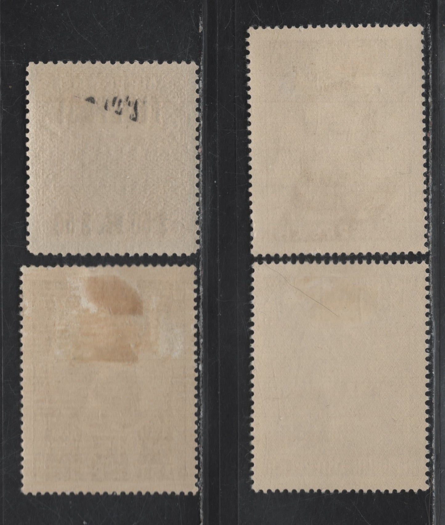 Lot 1 Austria SC#C2, 570, 562, 592 1.5k on 3k - 1.50s Ochre - Violet Coat of Arms - Karl von Rokitansky, 1918-1954 Airmail - Von Rokitansky Birth Anniv Issues, 4 VFOG Singles